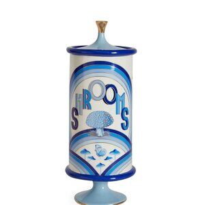 Jonathan Adler Ceramic Canisters ( 6" Dia, 14.5" H ) No. 2 of 2